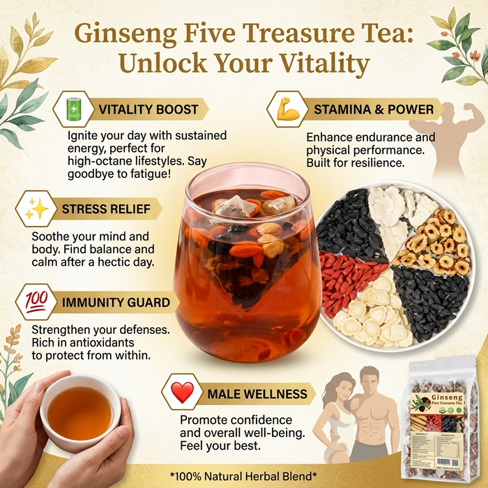 Ginseng Five Treasure Tea ๐ฟ