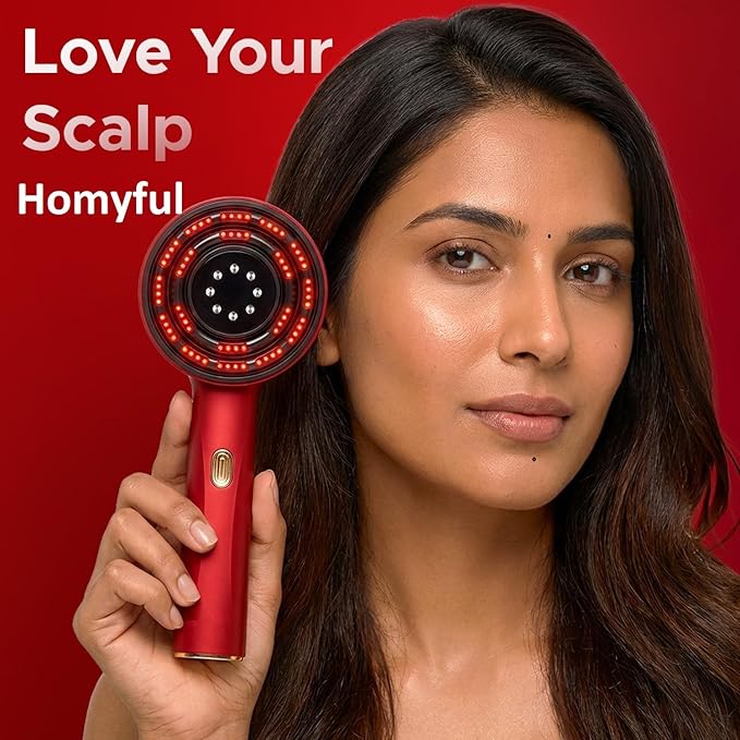 Scalp Massage Brush with Oil Applicator 💆‍♀️🧴✨
