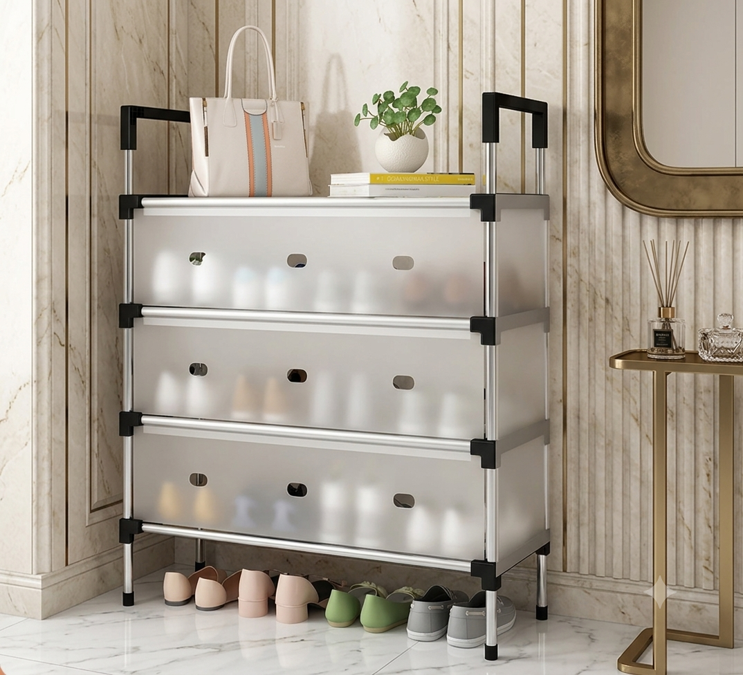 Ultra-Slim Multi-Tier Shoe Storage Rack & Organizer🏠