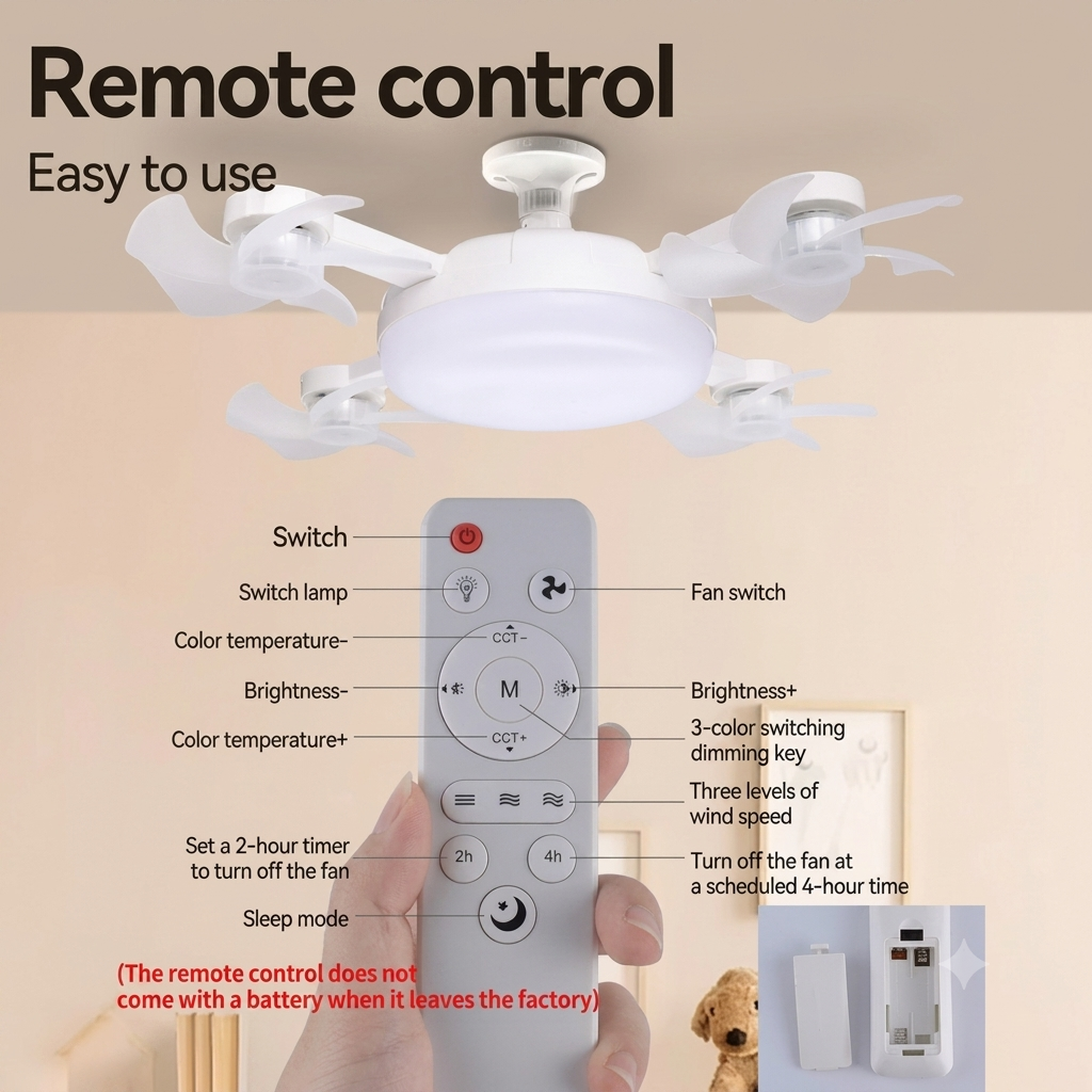 F4- Multifunctional Fan+Light