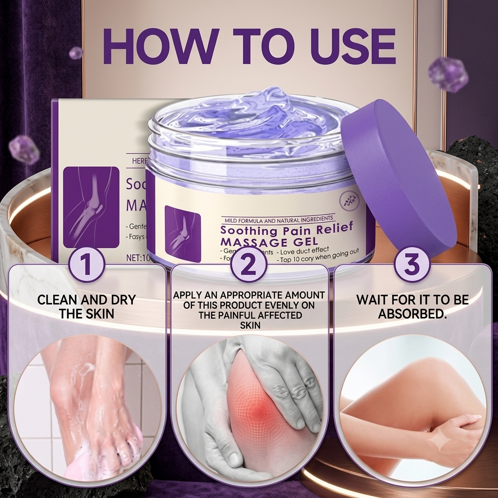 Soothing Pain Relief Massage Gel 💯 Herbal 🌿Buy 1 Get 1 FREE 🎁