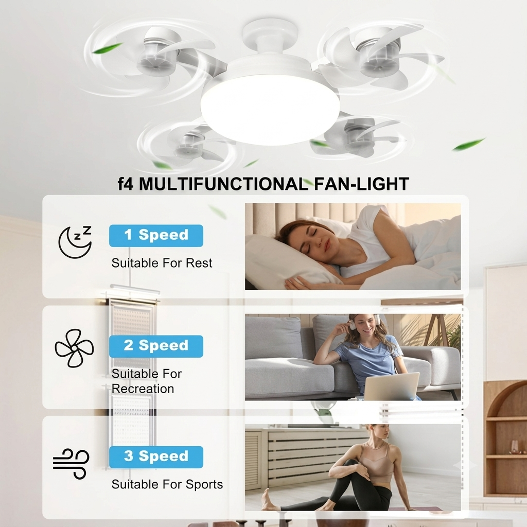 F4- Multifunctional Fan+Light