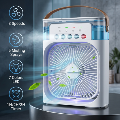3-in-1 Cold Air Mist Cooler Fan💨🧊