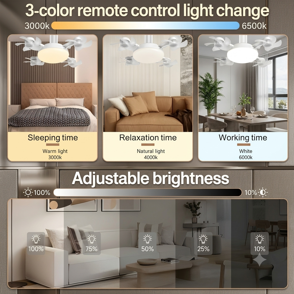 F4- Multifunctional Fan+Light