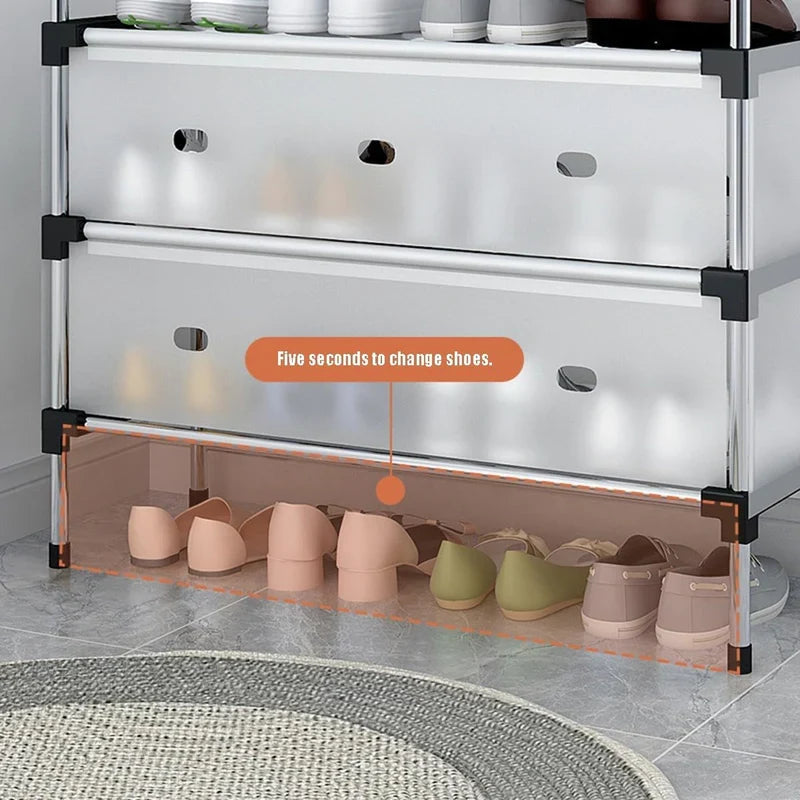 Ultra-Slim Multi-Tier Shoe Storage Rack & Organizer🏠