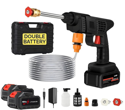 Pressure Washer For Car Wash Bike-Pets Care -Windows-Garden plants & Floor Wash Etc With Double Battery 🔥