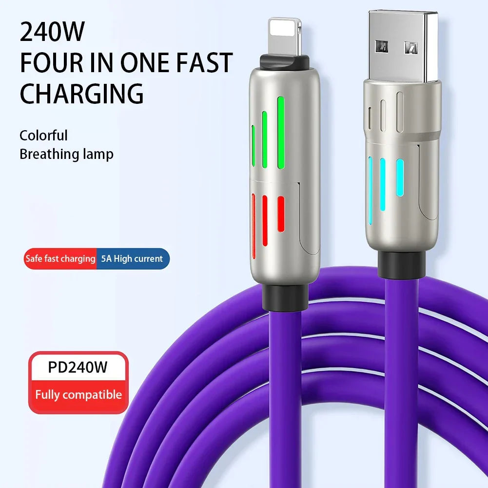 🔋4-in-1 Multi USB Charging Cable⚡(240W)