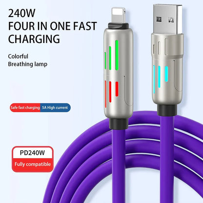 🔋4-in-1 Multi USB Charging Cable⚡(240W)