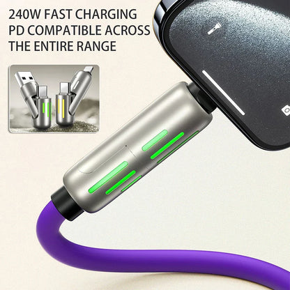 🔋4-in-1 Multi USB Charging Cable⚡(240W)