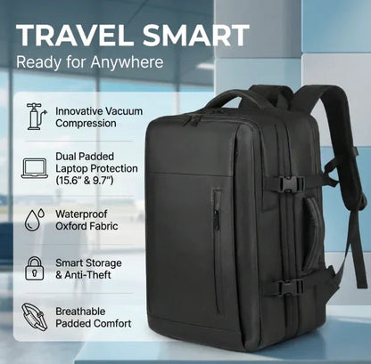 Traveling Bag Vacuum Compression With Air Pump 🧳🔒 Waterproof Oxford Fabric 🌧️💪
