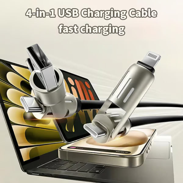 🔋4-in-1 Multi USB Charging Cable⚡(240W)