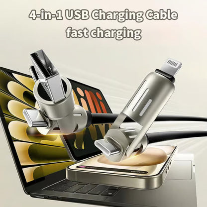 🔋4-in-1 Multi USB Charging Cable⚡(240W)