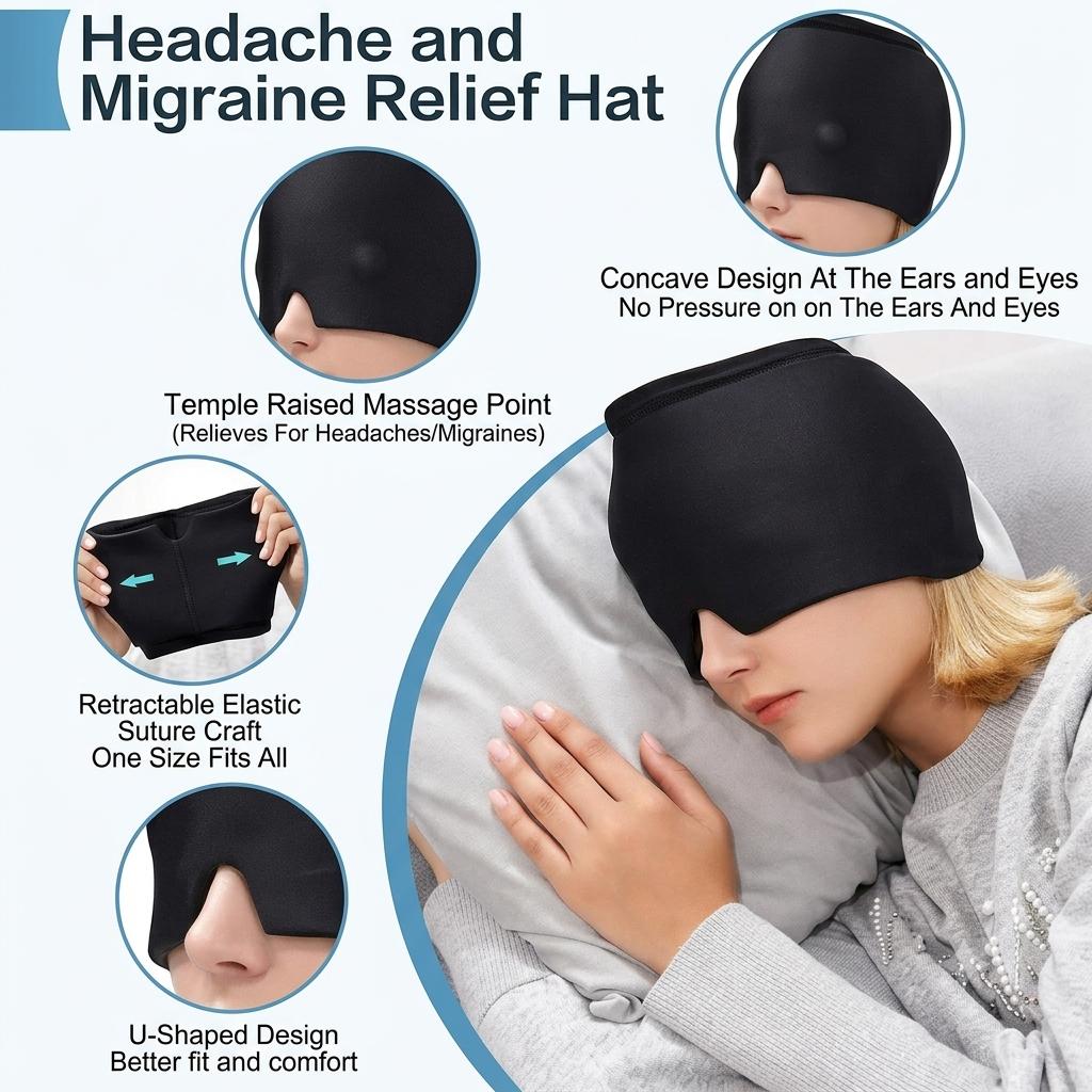 Instant Migraine Relief Cold Cap✨Premium Quality