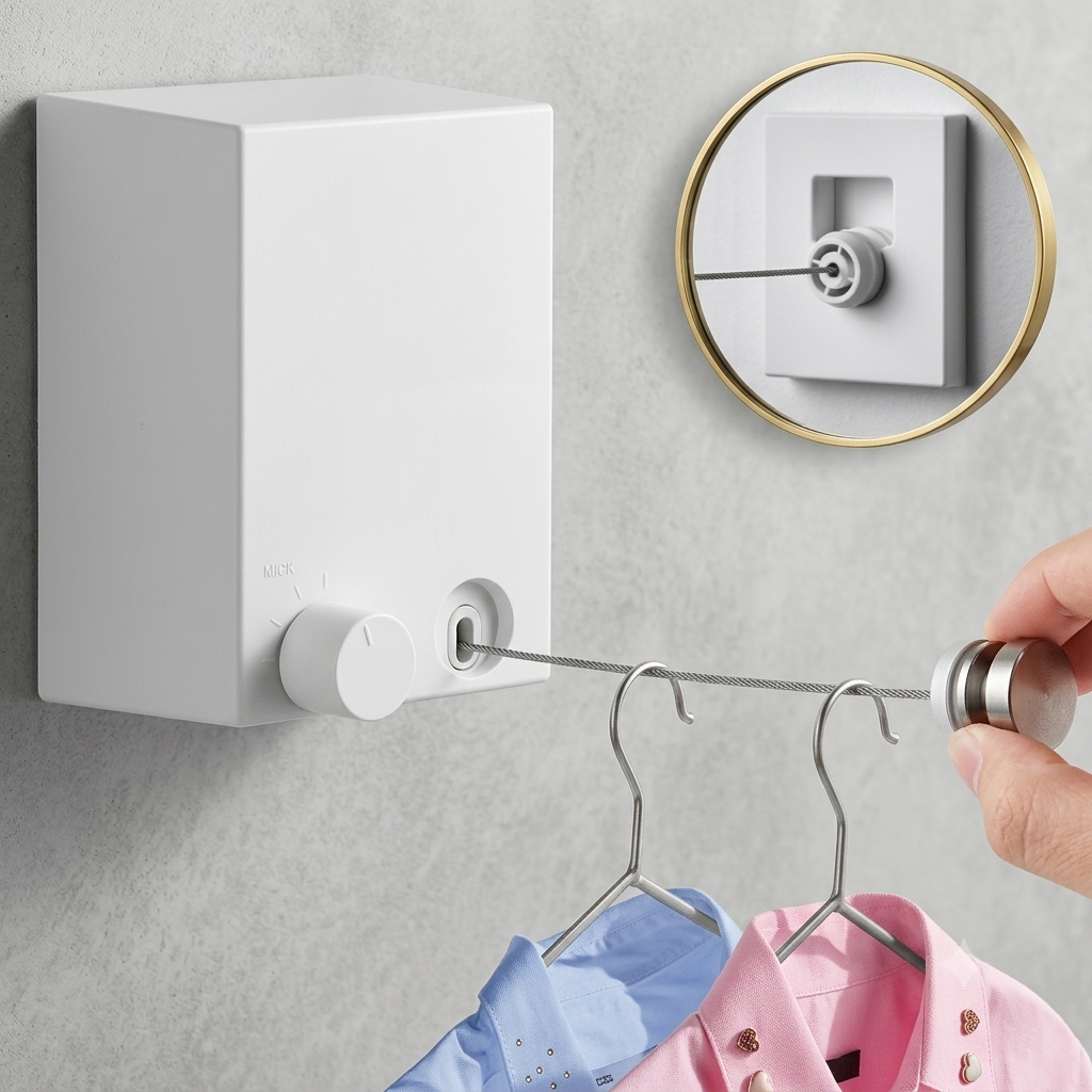 Retractable Indoor Clothesline ✨13.8 feet