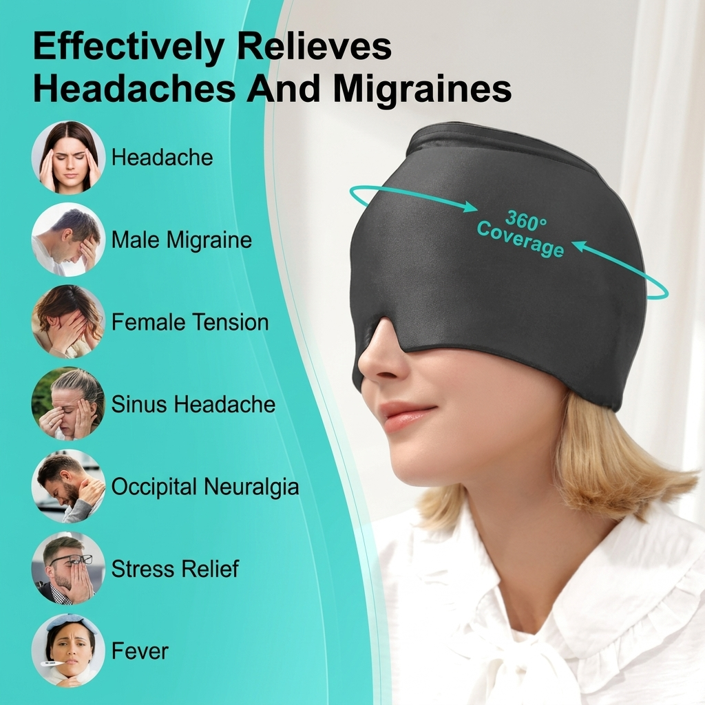 Instant Migraine Relief Cold Cap✨Premium Quality