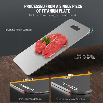100% Pure Titanium Chopping Board
