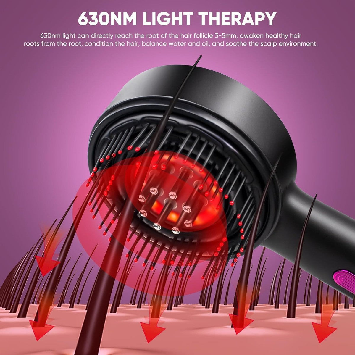 Scalp Massage Brush with Oil Applicator 💆‍♀️🧴✨